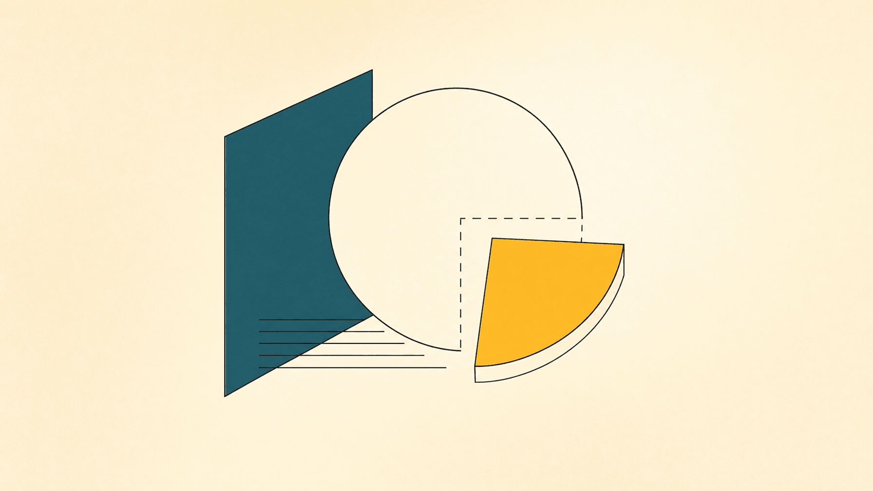 Abstract geometric illustration for Afterpay debt in collections